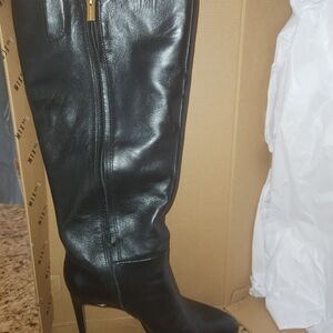 Wide Calf - Gorgeous Black Leather Heeled Boots